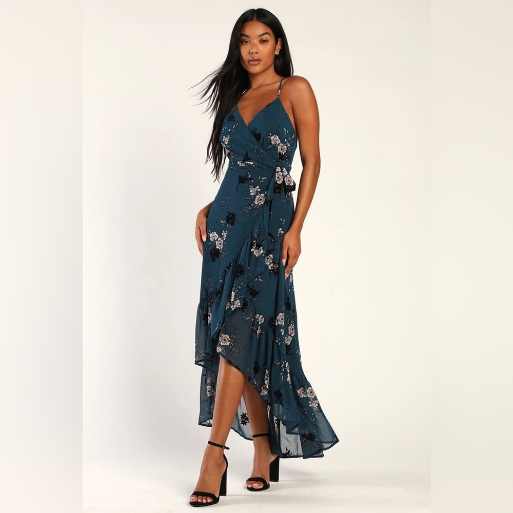 Lulu's Floral High-Low Dress